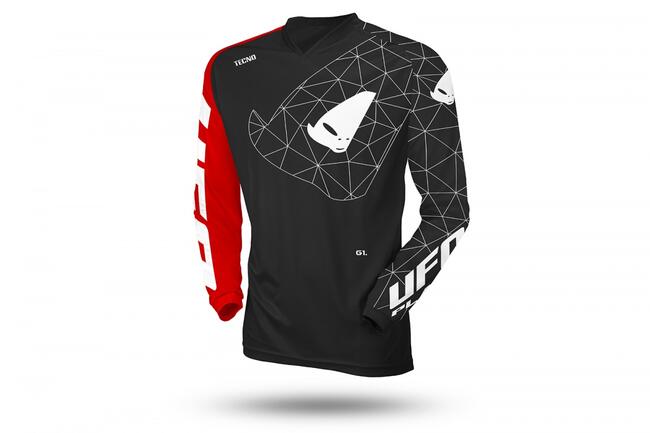 Ufo Maglie Da Moto Nero/rosso Uomo